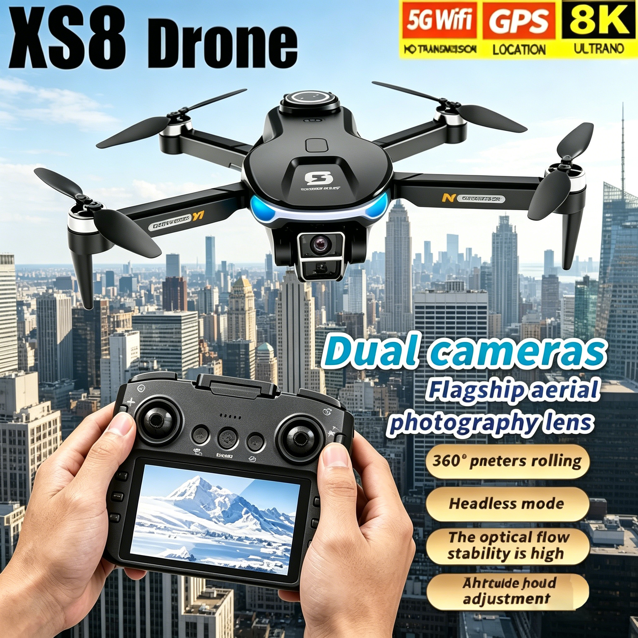 HD 8K Professional GPS Drone w – Drone Kit Professional recenzja i cena
